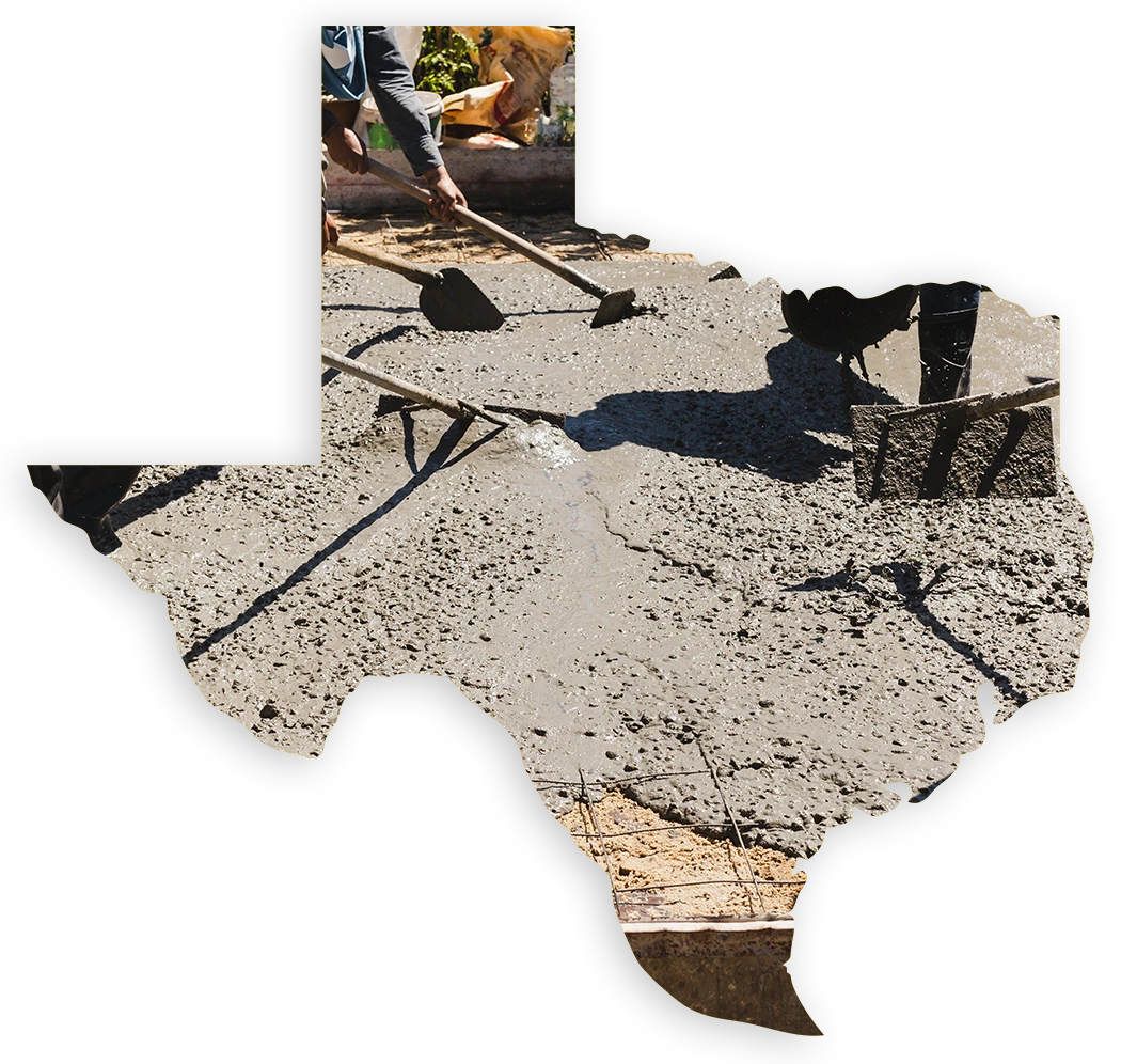 concrete image in texas map